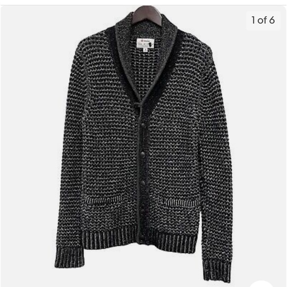rag & bone Other - Neiman Marcus Rag & Bone men’s black/gray cardigan knit sweater Size Large